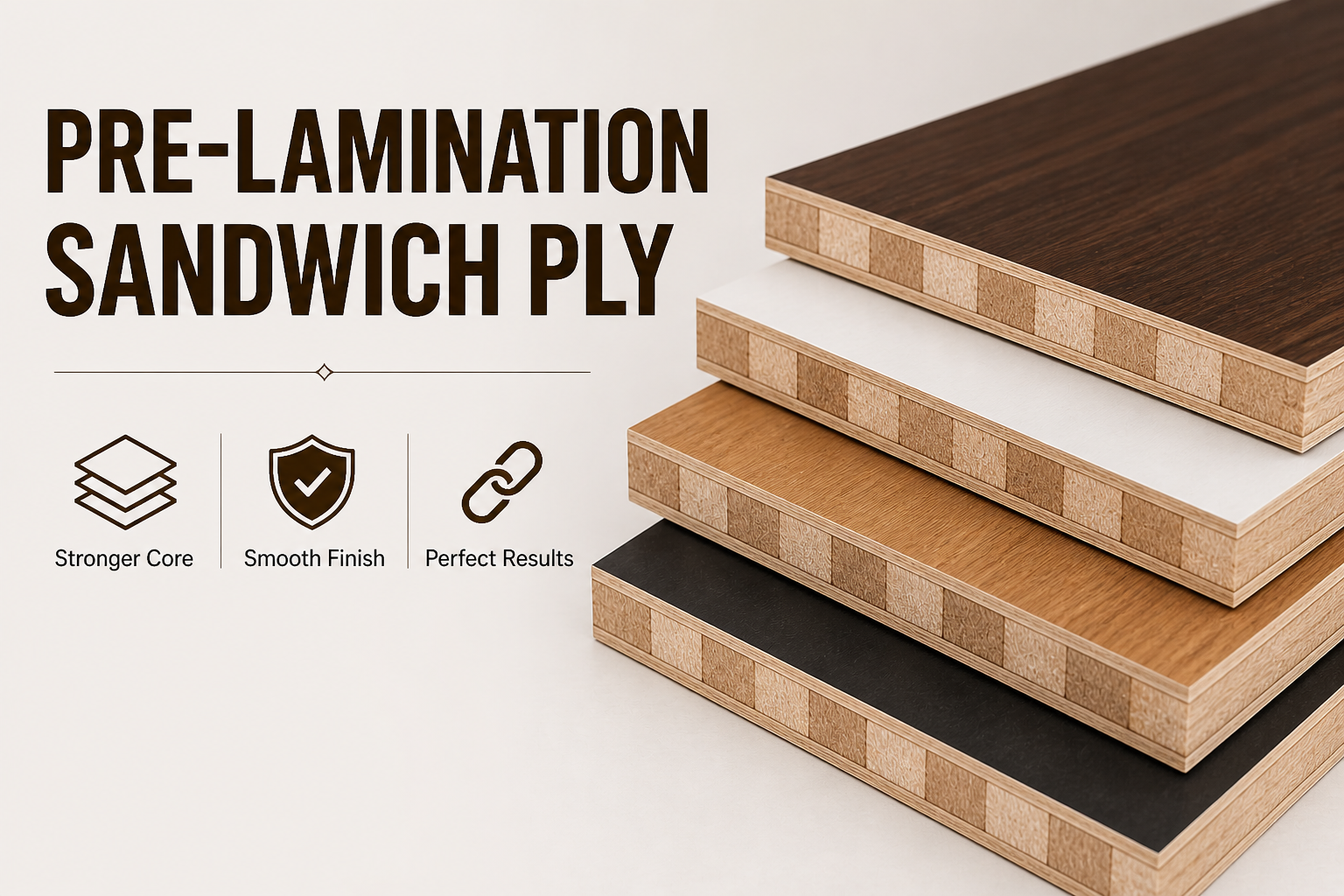 Prelamination Sandwich MDF Plywood